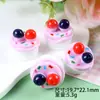 Accesorios de Resina Pegamento Blanco DIY Pinzas para el Cabello, Dijes para Zapatos, Dibujos Animados Decorativos 3D Pasteles Deliciosos Adornos para el Cabello