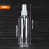 Atacado Em Estoque 30ml 50ml 100ml Frascos de Spray de Plástico Transparente Álcool Perfume Spray de Pressão Frascos Reabastecíveis