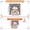 Muñeco de Nieve Navideño Múltiples Estilos Regalos Pegatinas para Ventana Vidrio de Escaparate Puerta de Cristal Decoración del Hogar Pegatinas Electrostáticas para Vidrio