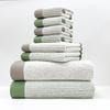 Toalla de algodón de clase A, toalla de baño cuadrada, toalla facial de algodón de ocho piezas, súper suave, absorbente, suministro transfronterizo, caliente