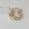 Goma para el pelo scrunchie de lunares de doble capa, suave y elegante, para mujer, alta elasticidad, cuerda elástica simple y versátil para coleta