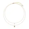 Corea del Sur Dongdaemun Amor Dorado dulce collar de amor superpuesto de múltiples capas cadena para la clavícula collar corto cadena para el cuello desmontable