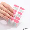 2025 Novos Adesivos de Manicure Francesa Completa Gelo Transparente Celebridade da Internet Desenho Animado Japonês Adesivos de Unha Filme de Esmalte Fofo Atacado
