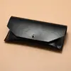 26 Modelos Nuevos de Estuche Blando Negro Doble Estilo Cubierta en V, Juego de Tres Piezas para Gafas, Caja de Papel para Empaque de Gafas de Sol, Se Puede Imprimir con Logo