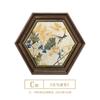 Pintura Decorativa para Comedor de Restaurante Americano, Pintura Colgante para Vestíbulo de Entrada, Pintura para Pared de Fondo de Sala de Estar Estilo Europeo, Mural Hexagonal de Flores y Pájaros