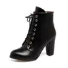 Botas curtas femininas, tamanho grande, sapatos de outono e inverno, tamanho 40-43, salto alto, cor metálica 663