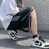 Pantalones cortos deportivos casuales de malla de seda de hielo finos, holgados, de secado rápido, para baloncesto de cinco puntos, versión coreana para hombre, modernos