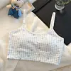 Bralette de algodón con estampado floral, transpirable y cómodo, con copas fijas, adecuado para adolescentes en su etapa de desarrollo, para estudiantes de secundaria y preparatoria.