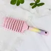 Peine de Cojín de Aire Rosa 2026, Peine Masajeador para el Cabello, Peine Alisador y Rizador, Peine Curvo para Estilizar, Venta al por Mayor de Peines de Cojín de Aire