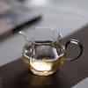 Taza Gu Ling Gongdao Transparente Resistente al Calor Vidrio de Borosilicato Alto con Asa Taza Gongdao Separador de Té Juego de Té Mar de Té