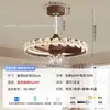 Nova luminária de teto ventilador de quarto estilo vintage francês, ventilador de teto moderno minimalista silencioso com luz integrada de proteção ocular para salas de estar e jantar