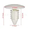 Fijaciones de nailon a presión de plástico para automóviles, remaches de plástico, fijaciones de plástico para revestimiento de guardabarros, clips universales