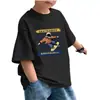 Nueva camiseta de manga corta de moda para niños Verano 2026, 100% algodón puro, para niños mayores