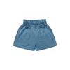 [Esgotado 50% de Desconto] Shorts Jeans para Meninas Verão Infantil Shorts Florais com Laço Shorts Casuais para Crianças na Altura do Joelho