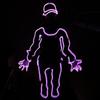 Traje de Performance de Dança Fluorescente Stickman el Luz Glow Luz Fria Show de Performance Reunião Anual Show Adereços Legais Lote