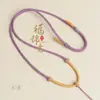 Collar con Cordón Ajustable de Ágata de Jade Tejido a Mano con Hilo Dorado, Cordón con Colgante de Cera de Abeja para Hombres y Mujeres, Mayoreo