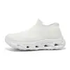Tênis slip-on transfronteiriços de bico largo e forma larga, respiráveis, absorventes de choque, tênis de corrida femininos da moda
