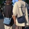 Moda Denim Lavado Bolso Satchel Pequeño para Hombre Estudiante de Arte Bolsa para Teléfono Móvil Ruiying Bolso de Hombro Deportivo de Moda para Mujer