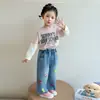 Jeans para niña primavera 2026 nuevo estilo pantalones para niños pantalones rectos elegantes pantalones largos jeans para bebé niña para ropa exterior