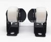Rueda de nailon blanco PP de 1 pulgada rueda izquierda y derecha mueble mesa de centro rueda pequeña rodillo polea móvil rodillo de sofá electroforesis Negro