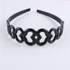 Moda Cabelo Prensado Masculino Esportes Headband Simples Onda Traseira Cabeça Preto Denteado Onda Feminino Acessórios Para Cabelo Facial
