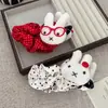 Nuevo Lindo Clip de Plátano Grande de Lunares del Conejo Miffy para la Parte Posterior de la Cabeza, Pinza para el Cabello Versátil y Dulce