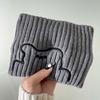 2023 nueva banda para el cabello de lana de otoño e invierno para mujer, diadema cálida tejida de moda de ala ancha, sombrero, accesorios para el cabello de oso, sombrerería