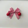 Nuevos Accesorios de Lazo de Cereza en Colores Dulces Accesorios DIY Pinza para el Cabello Funda para Teléfono Móvil Equipaje Zapatos y Calcetines Accesorios para Ropa