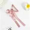 Pinza para el pelo de estilo nuevo transfronteriza, exquisita, estilo dulce, con lazo de cinta, sensación elegante y de alta gama, elegante pinza de tiburón para mujer