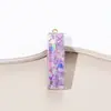 Lentejuelas de Resina Transfronterizas Spot 26 Letras Inglesas Llavero Colgante Accesorios de Joyería DIY Colgante Pequeño Semiacabado