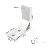 Asiento de Esquina de Perfil de Aluminio 20 30 40 45 60 80 Estándar Europeo Estándar Nacional Ángulo Recto de 90 Grados Extrusión Código de Esquina Conector