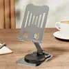Soporte Giratorio de Metal para Escritorio Impresión Publicitaria logo Seguimiento Reproducir en Vivo Artefacto para Hombre Perezoso Sonido de Sacudida Explosiones Plegable Teléfono Móvil
