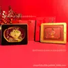 Bacia de Tesouro Banhada a Ouro para Riqueza e Fortuna, Display de Mesa, Decoração Criativa para Sala de Estar e Escritório, Arte de Parede Personalizável, Atacado