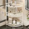 Prateleira de Banheiro Multicamadas de Canto Sem Perfuração Bancada de Vaso Sanitário Mesa de Dormitório Caixa de Armazenamento para Cosméticos