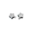Pingente Casual Banhado a Ouro Estrela de Cinco Pontas com Zircônia de 10mm Pingente DIY Colar Pulseira Brincos Brincos e Outros Acessórios de Joia