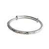 Pulsera de Estrella Plateada para Mujer con Letras, Moderna, Simple, Elegante, Versátil Pulsera Push-Pull