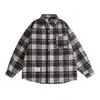 Ropa para Hombre Northbound Otoño 2026 Nueva Camisa de Cuadros Tricolor para Hombre Camisa Trendy de Manga Larga con Bolsillo de Parche Top para Pareja