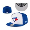 Boné de Baseball MLB Comércio Exterior Novo Boné Fechado Unissex Bordado Hip-Hop Tamanho do Boné Proteção Solar ao Ar Livre Boné à Prova de Vento