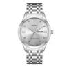 Relógio Masculino de Negócios Fashion ORSGA Calendário Duplo Diamante Clássico Luxo Leve Fábrica Comércio Exterior Transfronteiriço Ao Vivo Relógio de Quartzo