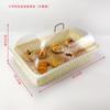 Sobremesa de pão com tampa Cesta de pão Bolo sobremesa PP cesta de rattan artesanal PC transparente cobertura de pó suporte de aço inoxidável