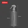 Frasco Spray Transparente 150/500ml PET Tipo Gatilho Pistola de Mouse Borrifador Pequeno Frasco Spray Névoa Fina de Álcool Frasco Vazio Cosmético