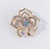 Broche Nuevo Estilo Coreano Corsage de Pedrería Aleación Galvanizada con Preservación del Color Accesorios para Ropa de Mujer Fabricante Broche Hecho a Mano Transfronterizo