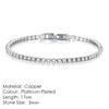 Pulsera de Tenis Explosiva de Venta Caliente Transfronteriza de Amazon para Mujer Chapada en Oro Real con Zirconia Pulsera al por Mayor Pulsera de Diamantes Completa s5650