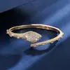 Pulsera Abrible de Lujo Retro con Incrustaciones de Circonita Cruzada, Pulsera Versátil de Personalidad Moderna, Alto Sentido, Diseño de Nicho, Temperamento