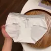 Suxi-Doce Estilo Menina Classe a Algodão Bebê 10A Roupa Íntima Antibacteriana Feminina Costura em Cor Contrastante Boxer Sem Costura Feminino