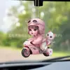 Pegatinas Decorativas Lindas de Dibujos Animados de Niña Pequeña para Habitación Infantil, Cubre-Rayones para Carrocería de Motocicleta y Vehículo Eléctrico