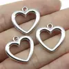 20x 20mm 1.8g multicolor Acessórios de vestuário DIY pingente de coração amor coração amor