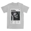 Camiseta Design de Álbum da Adele Camisetas Harajuku Manga Curta Algodão