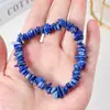 Pulseira Elástica de Pedras Naturais Ágata Cristal Irregular Transfronteiriça Joia de Mão Europeia e Americana Pulseira de Pedras Coloridas Atacado