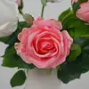 Cremoso y Suave, Tacto Realista, Bouquet de Novia de Rosa Hidratante, Material Floral para Boda de San Valentín con Rosas